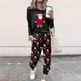 thumbnail image 2 of LYXSSBYX Womens Sweatpants with Pockets Plus Size Women’s Christmas Print Two Piece Outfit Long Sleeve Crewneck Pullover Tops Long Pants Sweatsuits Tracksuits, 2 of 7