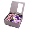 thumbnail image 2 of Hermosas flores de jabón de baño con aroma floral, jabón de baño, regalos de cumpleaños, flor de jabón Púrpura, 2 of 5