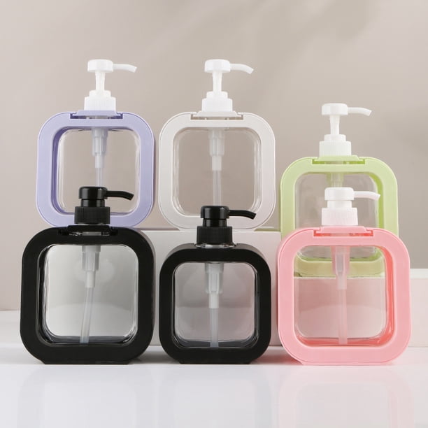 Subembotellado transparente de desinfectante para manos para baño, subembotellado de plástico, botella de prensa, subembotellado de emulsión visual, botella vacía