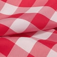 thumbnail image 3 of Infinity Collection Spill Proof Fabric Buffalo Check Plaid Tablecloth Stain Resistant Wrinkle Resistant for Dining Room Kitchen Restaurant Indoor Picnic (Red and White,60" x 120"), 3 of 4