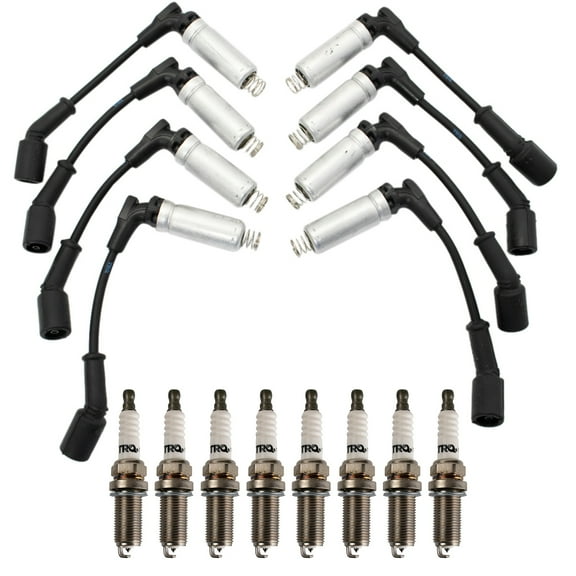 TRQ Ignition Kit Spark Plug & Wire Set For Cadillac Chevy V8 7.0 6.2 6.0 5.3 TKA01316 Fits select: 2007-2008 CADILLAC ESCALADE, 2006-2008 CHEVROLET CORVETTE
