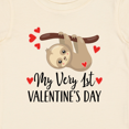 thumbnail image 4 of Inktastic My First Valentines Day Baby Sloth Boys or Girls Baby T-Shirt, 4 of 5