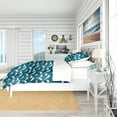 thumbnail image 3 of Designart 'Waves Pattern' Nautical & Coastal Duvet Cover Set, 3 of 4