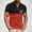 Red, variant on Zylanna Men's Golf Polo Shirts, Short Sleeve Fashion Business Turn Down Collar Printed Casual Pullover Tee for Men Brown Size L