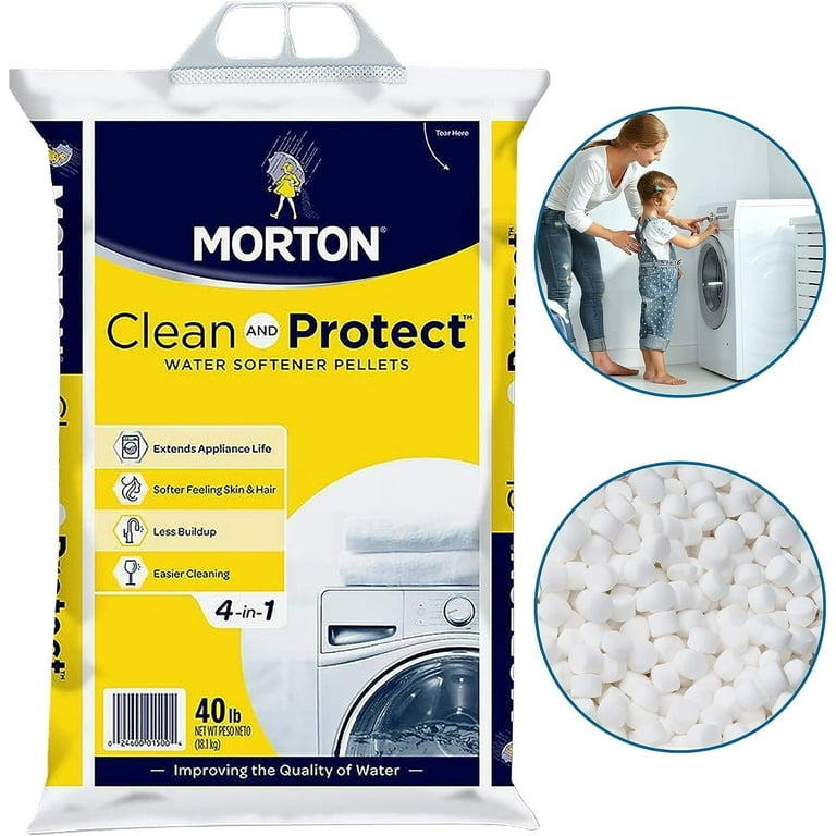 Morton® Clean and Protect® Water Softener Salt Pellets, 40 lb. Bag Morton® Clean and Protect® Water Softener Salt Pellets, 40 lb. Bag