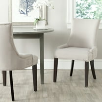 SAFAVIEH Gretchen 20''H Side Chair Set of 2 Silver Nail Head Taupe
