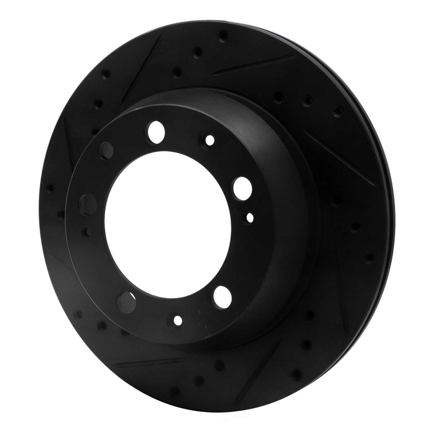 Dynamic Friction Company 633-02006L DFC Brake Rotor - Drilled And Slotted - Black