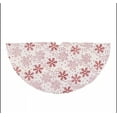 thumbnail image 2 of White and Red Glitter Snowflake Mini Burlap Christmas Tree Skirt, 2 of 4