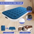 thumbnail image 4 of Full Size Air Mattress with Built in Pump,High Portable 10" Inflatable Mattress,Blow Up Mattress for Travel,Home and Guest(Lyon Blue), 4 of 10