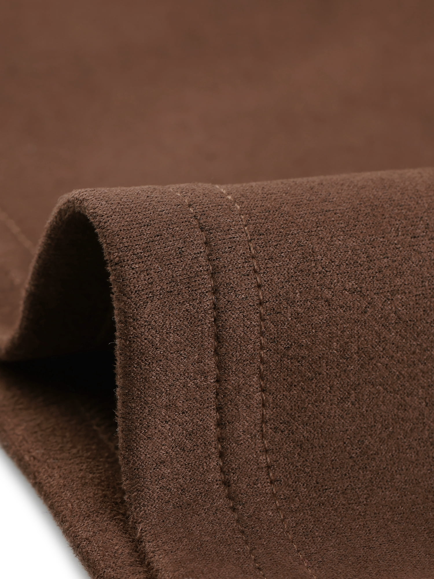 DARING DIVA Women's Suede Lapel Collar Tie Waist Blazer Jackets XS Brown