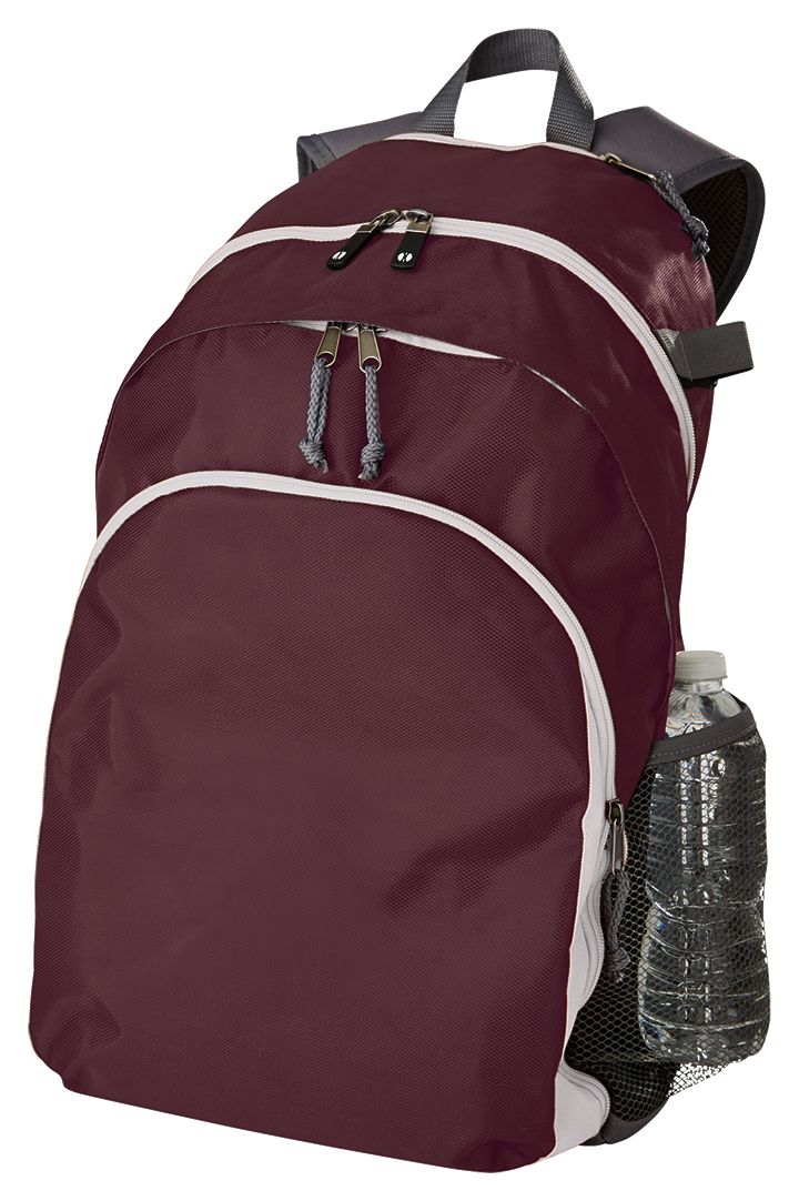 Holloway Sportswear OS Prop Backpack Maroon/White/Graphite 229009 - image 2 of 2