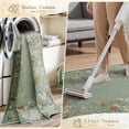 thumbnail image 3 of Lahome 8x10 Floral Washable Rugs for Living Room, Large Green Non Slip Bedroom Rug with Rubber Backing , Soft Ultra Thin Carpet for Dorm Playroom Indoor, 3 of 8