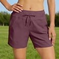 thumbnail image 2 of Lmueinov Women's 7" Athletic Running Long Shorts Workout Hiking Shorts Quick Dry High Waisted Active Zipper Pocket, 2026 Summer Trendy, 2 of 7