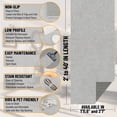 thumbnail image 3 of Ottomanson Plush Area Rug 2'7" x 5' – Soft Non-Slip Washable Accent Rug, Gray, 3 of 9