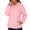 Pink, variant on Sentmoon Running Jacket Plus Size Hooded Neck Long Sleeve Womens Winter Coats Zipper Solid Color Windproof Waterproof Women Clothing Fall and Winter Active for Running and Hiking