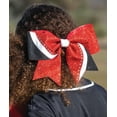 thumbnail image 2 of Chassé Rhinestone Swish Performance Hair Bow -  Glitter/Royal, 2 of 2
