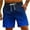 Blue, variant on Mens Swim Trunks Quick Dry Plus Size Swim Shorts with Drawstring Pocket Multicolor Print Mens Beach Shorts Swimwear on Clearance