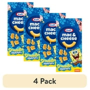 (4 pack) Kraft SpongeBob Squarepants Mac and Cheese, 1 Box, for Easy Dinner or Dinner Sides, Original Flavor, No Artificial Flavors, Preservatives or Dyes, 5.5 oz