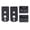 Black, variant on Wireless 2-Way Voice Intercom System for Elderly Home Care, 3280ft Range, White