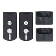 M Buder 2 Way Voice Intercom System for Home Elderly Care, Voice Activated Hands-Free Wireless Pager Communication, 3280ft/1000m Range, Black, 4.57 inches / 11.6 cm
