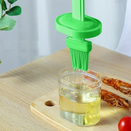 

Oil Dispenser with Brush - Glass Olive Oil Dispenser for Kitchen 3 IN 1 Oil Dispenser Bottle with One Oil Brush Bottle Oil Brush With Bottle