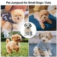 thumbnail image 4 of Deago Fleece Dog Pajamas Winter Clothes Warm Pet Puppy Jumpsuit Coat For Small Dogs - S, Pink, 4 of 9