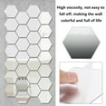 thumbnail image 3 of Protoiya 48/36/12Pcs Removable Acrylic Mirror Setting Wall Sticker Decal,Hexagon Acrylic Mirror Wall Stickers for Home Living Room Bedroom Decor, 3 of 8
