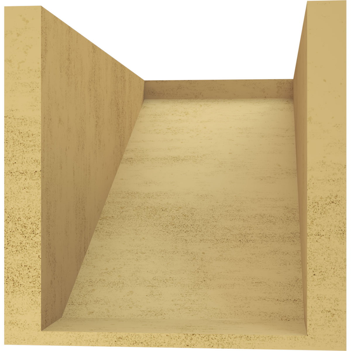 9"W x 18"D x 9"H Wide Concord Rough Cedar Woodgrain TimberThane Corbel, Primed Tan