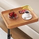 thumbnail image 5 of Historyli Mesa auxiliar C de altura ajustable,mesas con bandeja para TV giratorias de 360°,mesas de sofá deslizables debajo del sofá con ruedas,mesas auxiliares para sofá,madera, 5 of 7