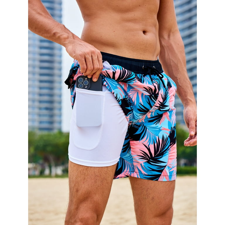 DAKIMOE Men s Swim Trunks Waterproof Beach Shorts Sports Shorts Bathing Suit Boardshorts Swimwear Surfing