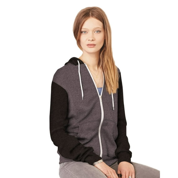 Clementine Poly-Cotton Fleece Full-Zip Hoodie