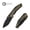 Black/Polished Yellow, variant on CIVIVI Wellmax Pocket Knife Folding Knife with 3.6" Black Stonewashed 14C28N Blade Black Aluminum Handle With Polished Yellow Ultem Inlay C24008C-2