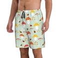 thumbnail image 2 of Honeii Shorts Décontractés pour Hommes avec Imprimé Champignon Abeille et Cordon de Serrage, Maillots de Bain Séchage Rapide Shorts de Plage-TG, 2 of 6