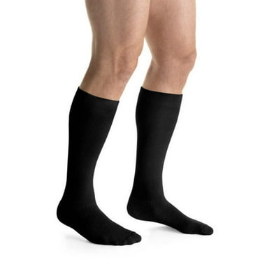 Jobst ActiveWear 15-20 mmHg Knee High Compression Socks Black Large