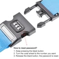 thumbnail image 2 of Unique Bargains Luggage Straps Suitcase Belts with Buckle Adjustable Packing Accessories Sky Blue, 2 of 7