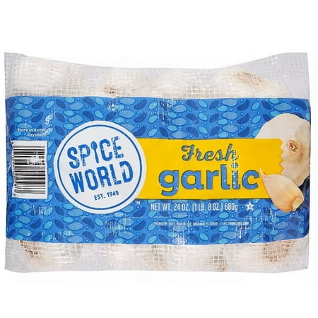 Spice World Premium Fresh Whole Garlic  24 oz.