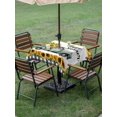 thumbnail image 4 of Outdoor Tablecloth with Umbrella Hole for Patio/Picnic/Party/Camping, Sunflowers Truck Waterproof Table Cloth Square Cover Washable, Summer Seasonal Botanical Blooms Floral (54"x 54"), 4 of 8