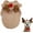 L, variant on Dog Deer Costume Outfit, Adorable Festive Hoodie with 3D Reindeer Ears and Soft Plush Fabric, Moose Coat with Warm Design, for Holiday Celebration Winter Dog Cat Wear(S)