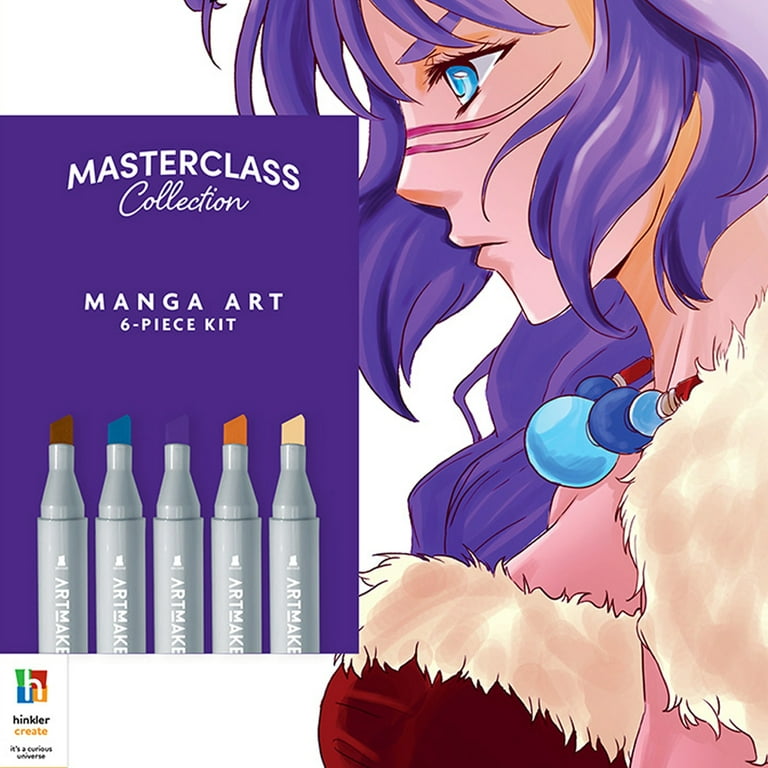 Hinkler hinkler art maker masterclass collection: how to draw manga kit - adults  drawing kit - draw manga - japanese art - drawing st