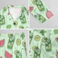 thumbnail image 6 of Top-kevin Wine Glasses Hearts Music Stars Women's Long-Sleeve Shirt And Full-Length Bottom Pajama Set, 6 of 12