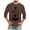 Brown, variant on UVEASISHA Valentine's Day T-Shirts for Men Big and Tall 3/4 Sleeve Crewneck Pullover Tops Cute Heart Print Graphic Tees Novelty Holiday Tee Shirts Flash Clearance Sales Khaki 3XL