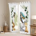 thumbnail image 3 of Manfei Wild Animal Turtle Blackout Curtains Set of 2 (52x84 Each),Zebra Lions Giraffe Window Curtains,Cute Zoo Animal Curtains and Drapes For Girls Kids,Breathable Home Decor, 3 of 6
