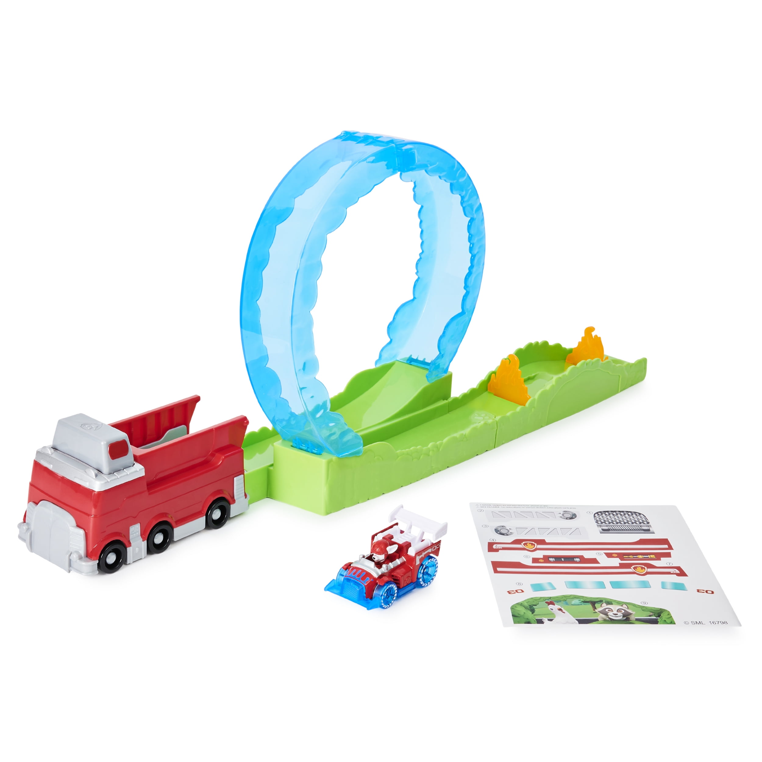 marshall's fire rescue track set