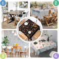 thumbnail image 4 of Spooky Halloween Faces Pattern Square Tablecloth,Waterproof Square Table Cover,Wipeable Spillproof Washable Table Cover for Home Kitchen Party Decor 42"X42"(107x107cm), 4 of 6