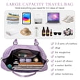 thumbnail image 5 of EXTREE Large Travel Duffel Bag Women Weekender with Shoe Compartment for Gym Hospital, 5 of 9