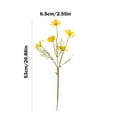 thumbnail image 3 of Daisy Artificial Flowers Bouquet, Realistic Fake Flowers For Home Decor, 20.86 Inch Floral Arrangement With Bendable Stems, UV Resistant Cloth Flowers For Vases Wedding Centerpieces (Yellow), 3 of 6