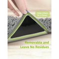 thumbnail image 1 of 4PCS Triangle Shape Non-Slip Design Non Slip Rug Grippers, Rug Pads Grippers, Reusable and Washable Tape for Rugs,for Hardwood Floors and Tile,Easil, 1 of 5