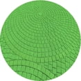 thumbnail image 1 of Ahgly Tapis Rond Lavable en Machine Intérieur Transitionnel Vert Néon, 4 Pieds Rond, 1 of 7