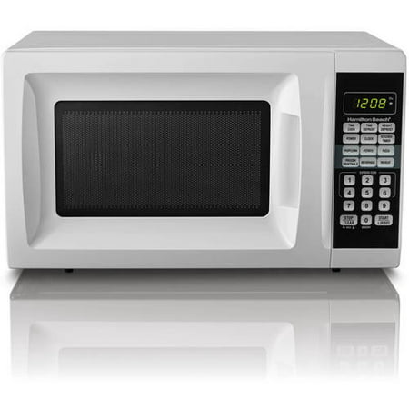 Hamilton Beach 0.7 Cu. Ft. White Microwave Oven (Best Dorm Microwave 2019)