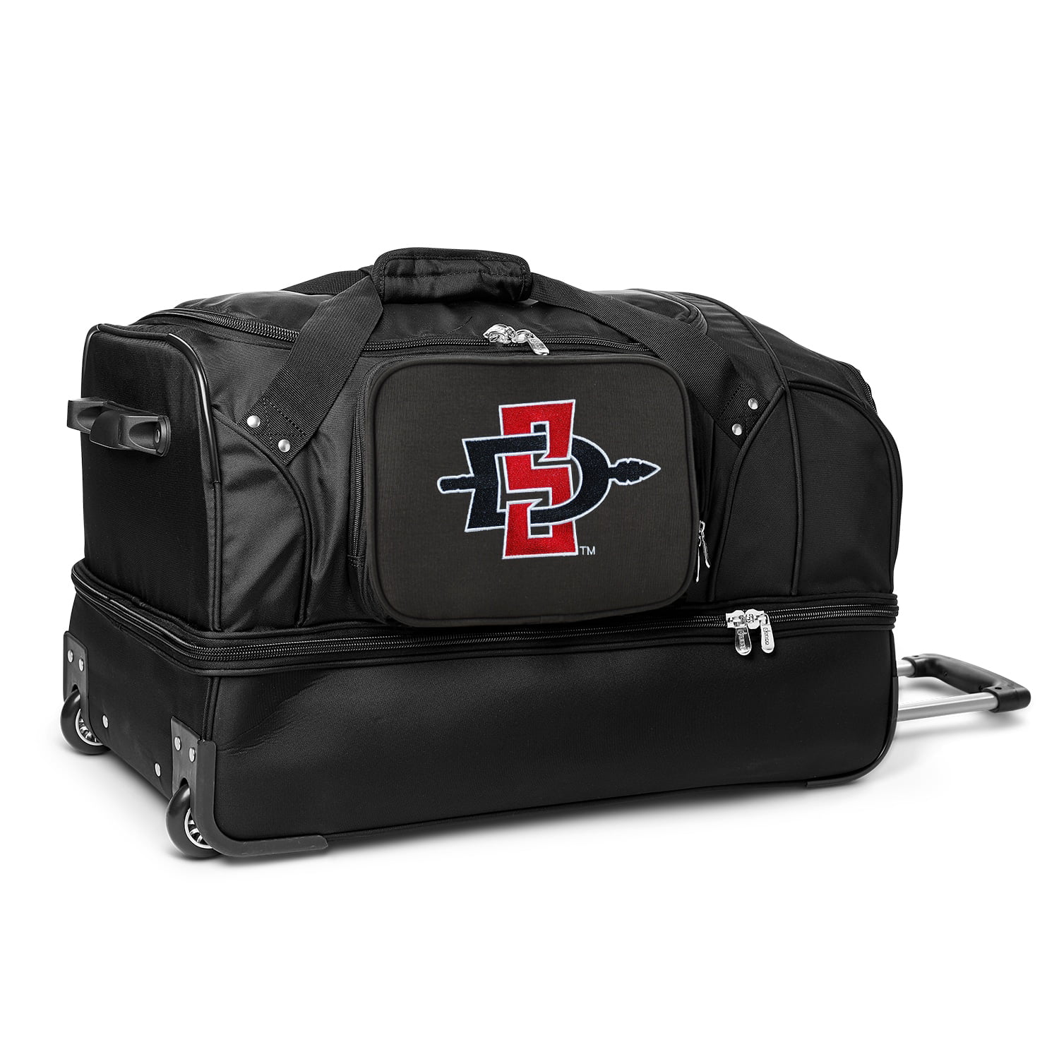 NCAA San Diego State Aztecs Rolling Drop-Bottom Duffel Bag 27-inches